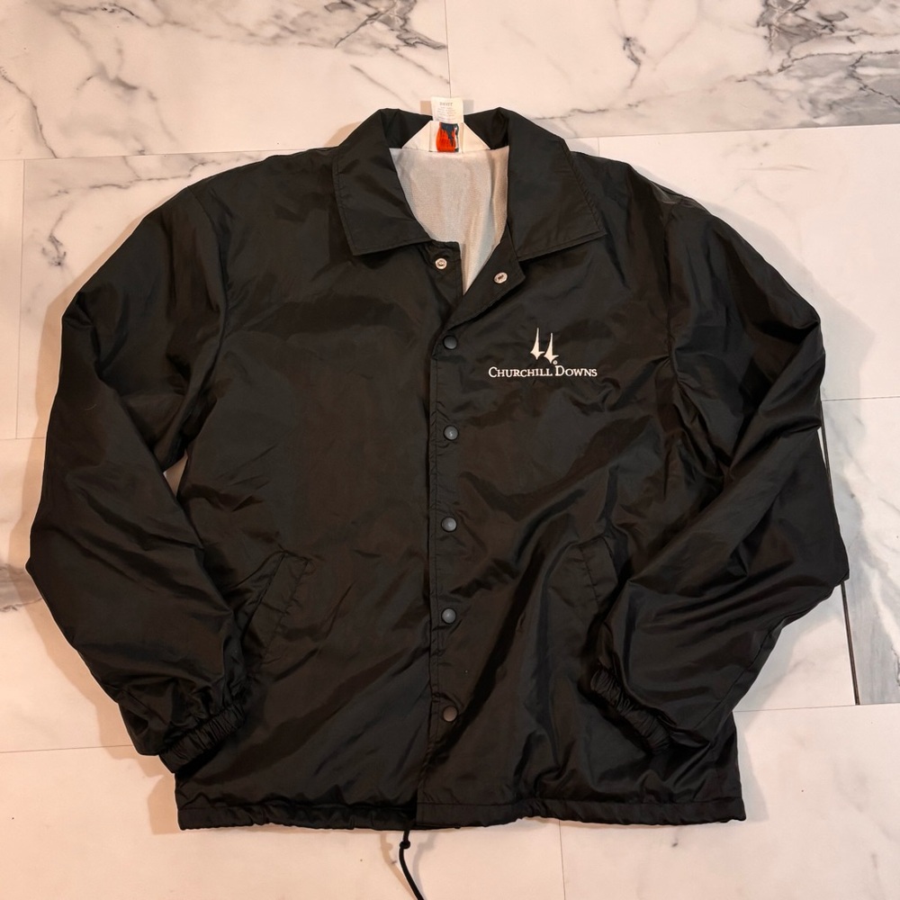 🏇Churchill Downs🏇Black Windbreaker Jacket